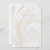 ブライダルシャワーエレガントバイメールグリーン葉リー 招待状 (裏面)