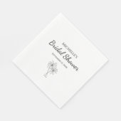 ブライダルシャワーエレガントパームツリーズトロピカルモダン的 スタンダードランチョンナプキン (角)