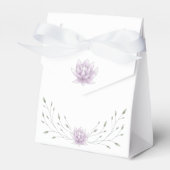 ブライダルシャワーエレガントピンクロータスフェイスボックス フェイバーボックス (正面サイド)