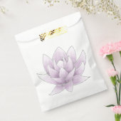 ブライダルシャワーエレガントピンクロータス フェイバーバッグ (封をした状態)