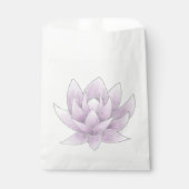 ブライダルシャワーエレガントピンクロータス フェイバーバッグ (正面)