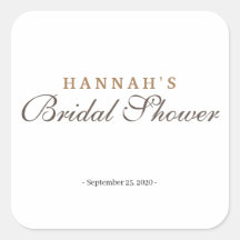 ブライダルシャワーエレガントミニマリスト