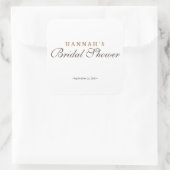 ブライダルシャワーエレガントミニマリスト スクエアシール (バッグ)