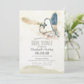 ブライダルシャワーエレガントラブハートトンボ交配 招待状 (スタンド正面)