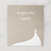 ブライダルシャワーエレガント座席表ラップ プレイスカード (外部開封)