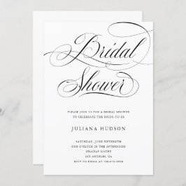 ブライダルシャワーエレガント招待状書 招待状