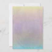 ブライダルシャワーエレガント水彩蝶フローラ 招待状 (裏面)