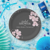 ブライダルシャワーエレガント素朴フローラさくらんぼ ペーパープレート (パーティー)