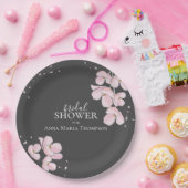 ブライダルシャワーエレガント素朴フローラさくらんぼ ペーパープレート (パーティー)