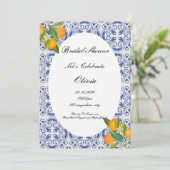 ブライダルシャワーオレンジ招待状 招待状 (スタンド正面)