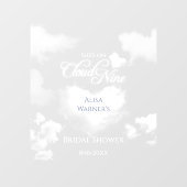 ブライダルシャワーオンクラウドナインエレガント鏡 ウィンドウサイン (シート)