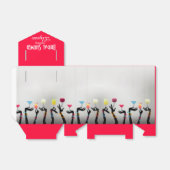 ブライダルシャワーカクテルパーティー フェイバーボックス (折り畳みなし)