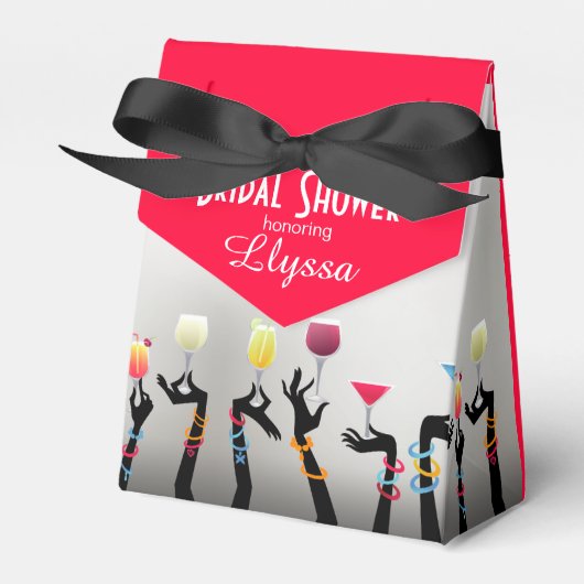 ブライダルシャワーカクテルパーティー フェイバーボックス (正面サイド)