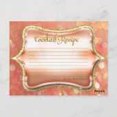 ブライダルシャワーカクテルレシピトゥインクルライト ポストカード (裏面)