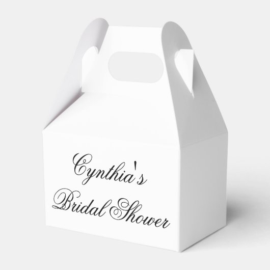 ブライダルシャワーカスタムパーティーの好意ボックス フェイバーボックス (正面サイド)