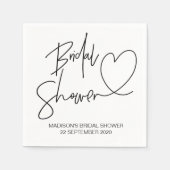 ブライダルシャワーカスタムパーティーデコールカクテルナプキンズ スタンダードカクテルナプキン (正面)