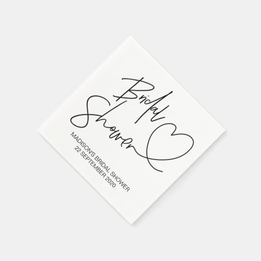 ブライダルシャワーカスタムパーティーデコールカクテルナプキンズ スタンダードカクテルナプキン (角)