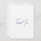 ブライダルシャワーカスタムブライドインホワイト サンキューカード (裏面)