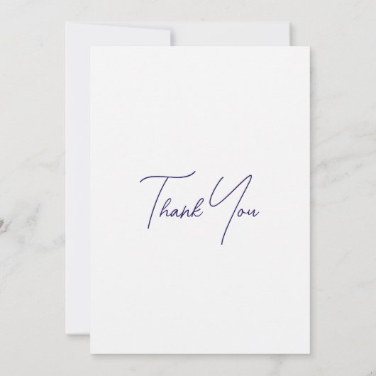 ブライダルシャワーカスタムブライドインホワイト サンキューカード (裏面)