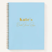 ブライダルシャワーカスタムレシピブック（名前） ノートブック (正面)