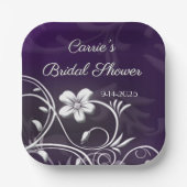 ブライダルシャワーカスタム紙プレート ペーパープレート (正面)