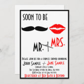 ブライダルシャワーカップル招待状 招待状 (正面/裏面)