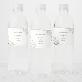 ブライダルシャワーカップル結婚ズのウォーターボトルラベル ペットボトルラベル
