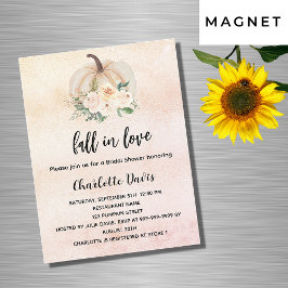 ブライダルシャワーカボチャ秋インlove cream luxury マグネット招待状