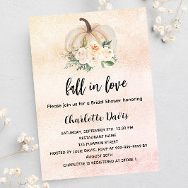 ブライダルシャワーカボチャ秋インlove cream luxury 招待状