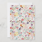 ブライダルシャワーカラフルフラワーズ春フローラ 招待状 (裏面)