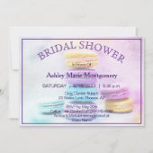 ブライダルシャワーカラフルマ焼いたカロントリート 招待状 (正面)