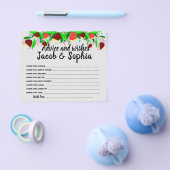 ブライダルシャワーカードアドバイス&ウィッシュズフライヤー チラシ (シングル)