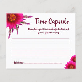 ブライダルシャワーカードタイムカプセルアドバイス チラシ