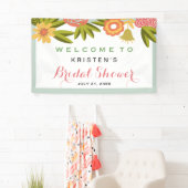 ブライダルシャワーガーデンブルーミングフラワー自然 横断幕 (インサイチュ)