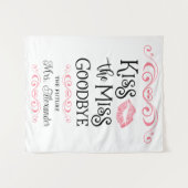 ブライダルシャワーキスザボー恋しく思グレカスタムンカラー タペストリー (正面(横))