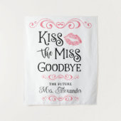 ブライダルシャワーキスザボー恋しく思グレカスタムンカラー タペストリー (正面)