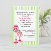 ブライダルシャワーキャンデカラフルィビュッフェ招待状 招待状 (スタンド正面)