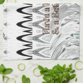 ブライダルシャワーギフトアートプリント キッチンタオル (折り畳み)