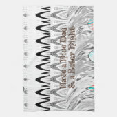 ブライダルシャワーギフトアートプリント キッチンタオル (縦)