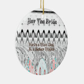 ブライダルシャワーギフトアートプリント セラミックオーナメント (右)