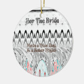 ブライダルシャワーギフトアートプリント セラミックオーナメント (左)