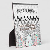 ブライダルシャワーギフトアートプリント フォトプラーク (側面)