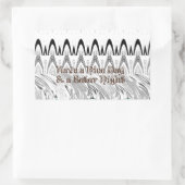 ブライダルシャワーギフトアートプリント 長方形シール (バッグ)