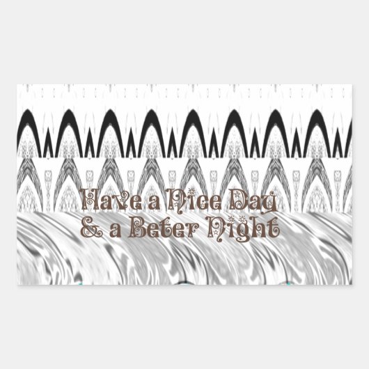 ブライダルシャワーギフトアートプリント 長方形シール (正面)