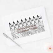 ブライダルシャワーギフトアートプリント 長方形シール (封筒)