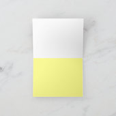 ブライダルシャワーギフトイエローチューリップありがとう カード (内部)