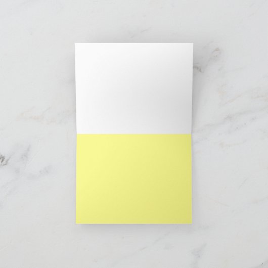 ブライダルシャワーギフトイエローチューリップありがとう カード (内部)