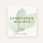 ブライダルシャワーギフト手帳 |グリーンリーフ ノートブック (正面)