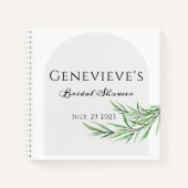 ブライダルシャワーギフト手帳 |緑の小枝 ノートブック (正面)