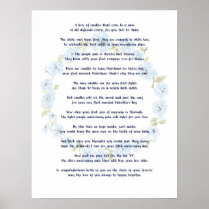 ブライダルシャワーギフト – キャンドルボックス挿入 ポスター